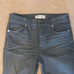 Stone gray madewell high riser skinny jeans